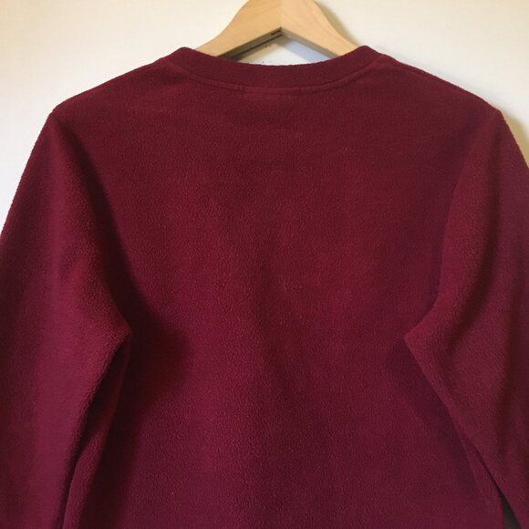 Carroll Reed Red Embroidered Fleece Pullover Sweater Large - Picture 9 of 16